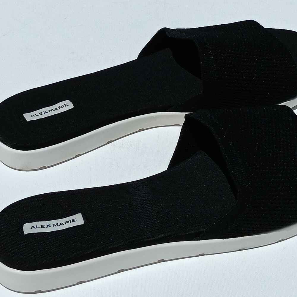 ALEX MARIE Women's Casperi Black Slide Sandals - 12M - Picture 3 of 5